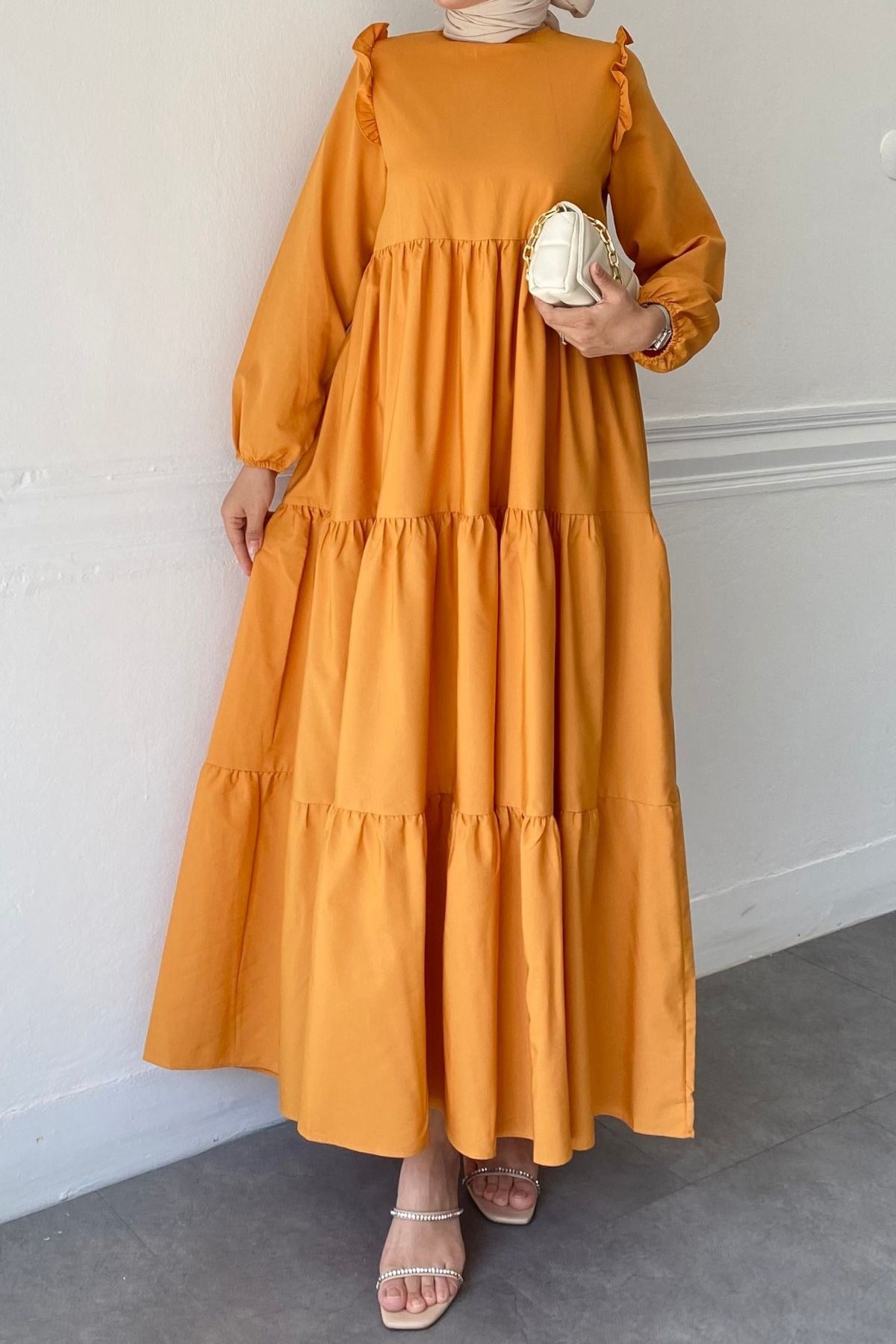 ALİS MANGO KAT KAT ELBİSE