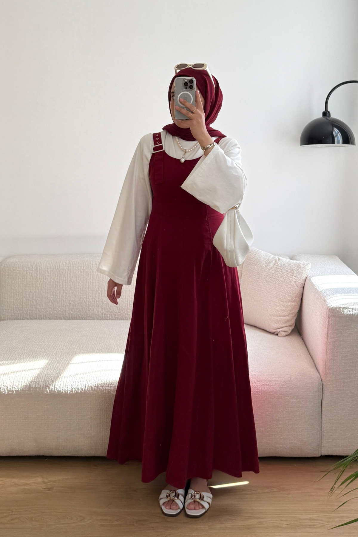 BORDO KUŞ GÖZÜ ASKILI JİLE