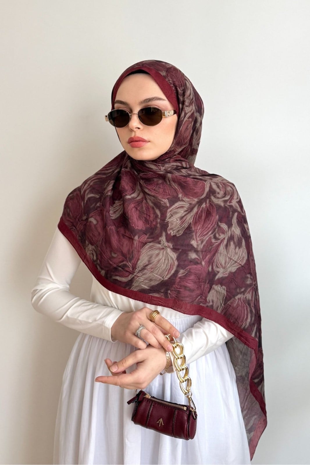 BORDO LALELİ ŞAL