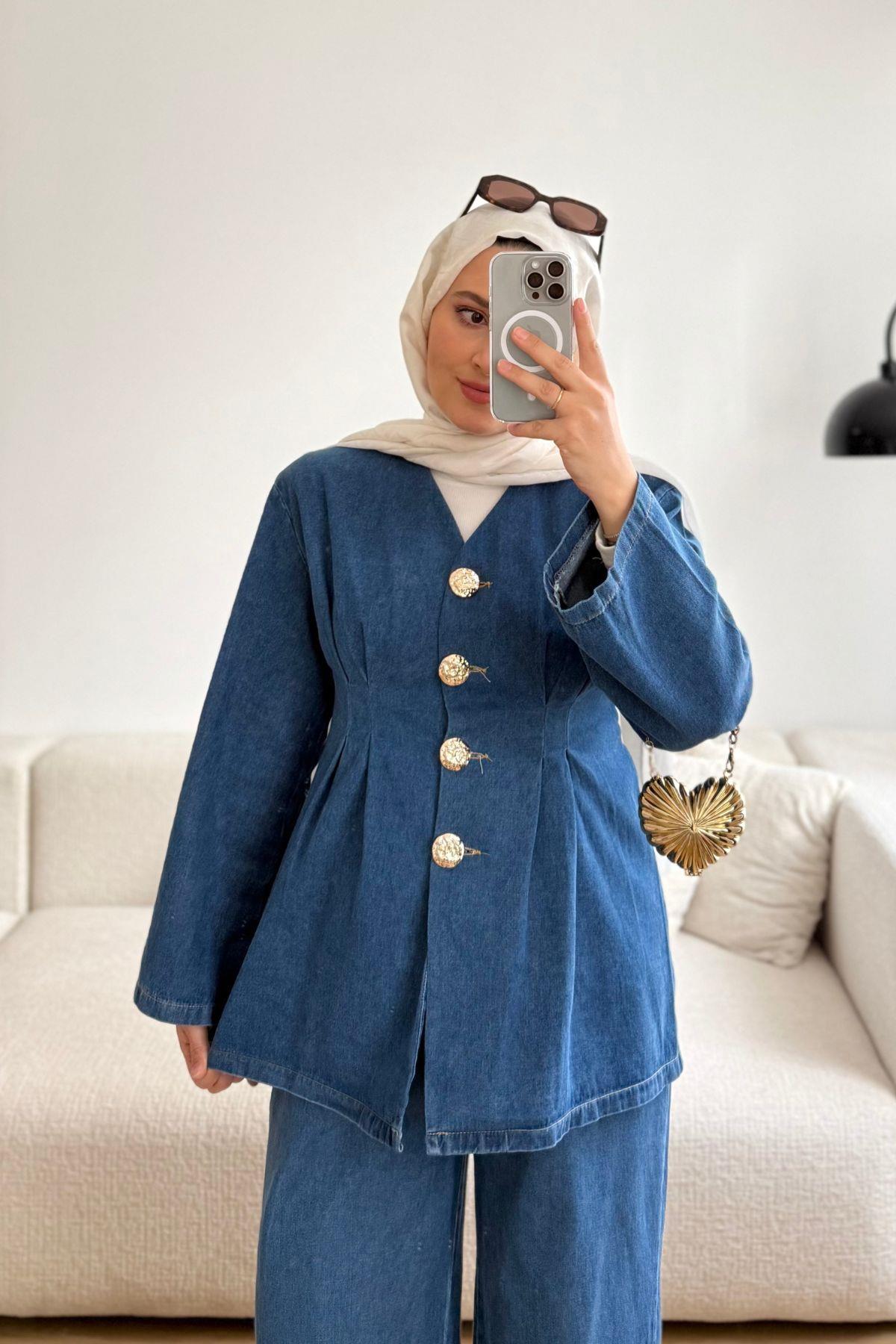 DENİM AÇIK MAVİ KOT TAKIM 