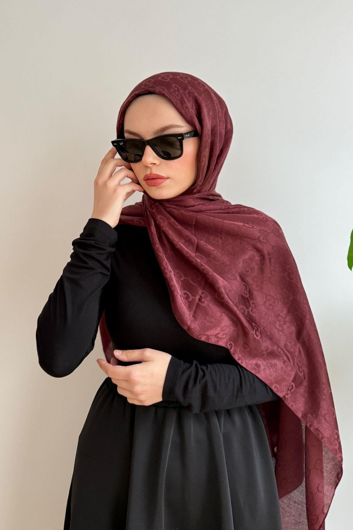 G DESEN JAKARLI BORDO ŞAL