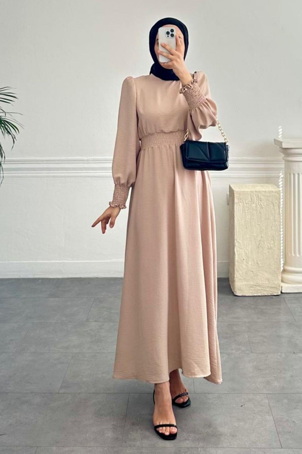 KAROL TAŞ GİPELİ ELBİSE