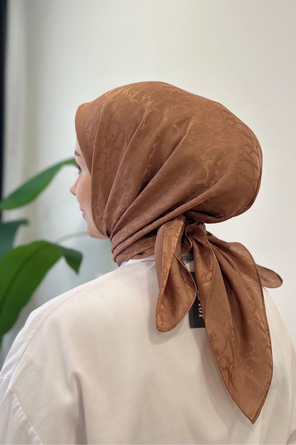 KİREMİT D DESENLİ JAKARLI EŞARP