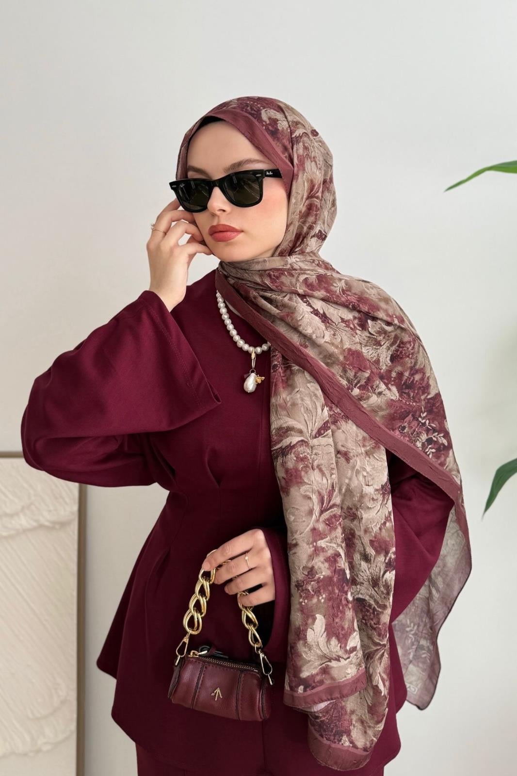 KİREMİT MONA BOHEM PAMUKLU ŞAL