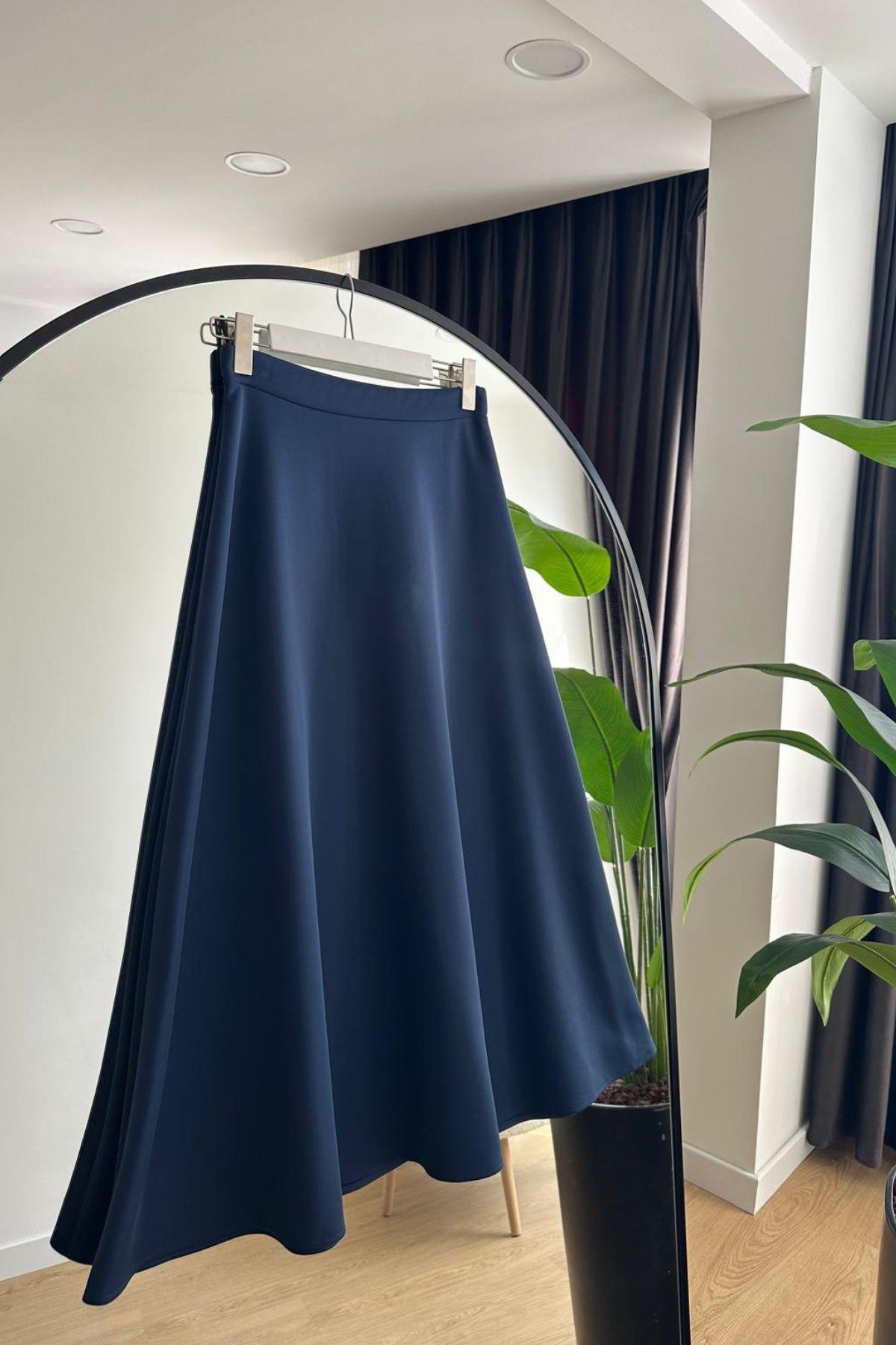 LACİVERT SCUBA ETEK