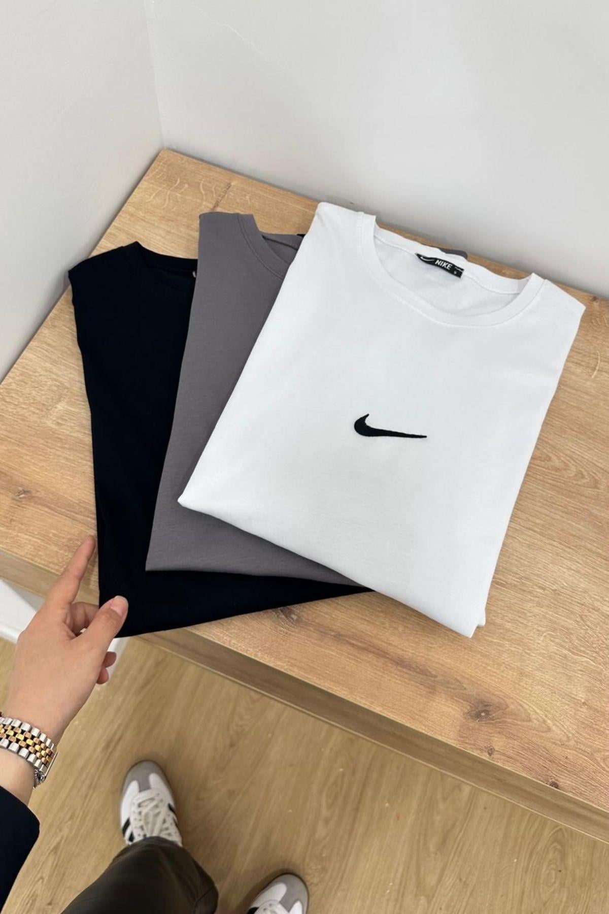 LOGOLU FÜME OVERSİZE TİŞÖRT