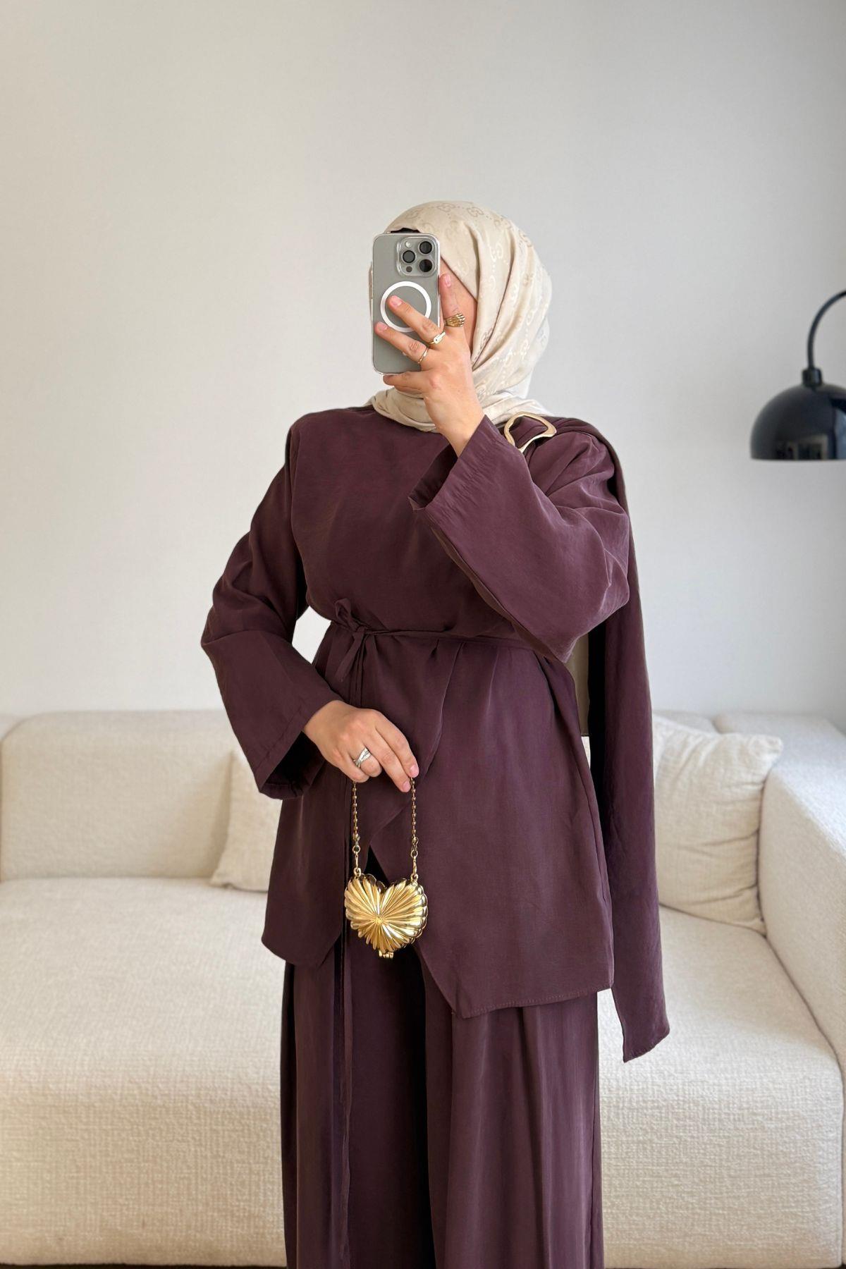 MÜRDÜM OMZU TOKALI PİLELİ PANT TAKIM