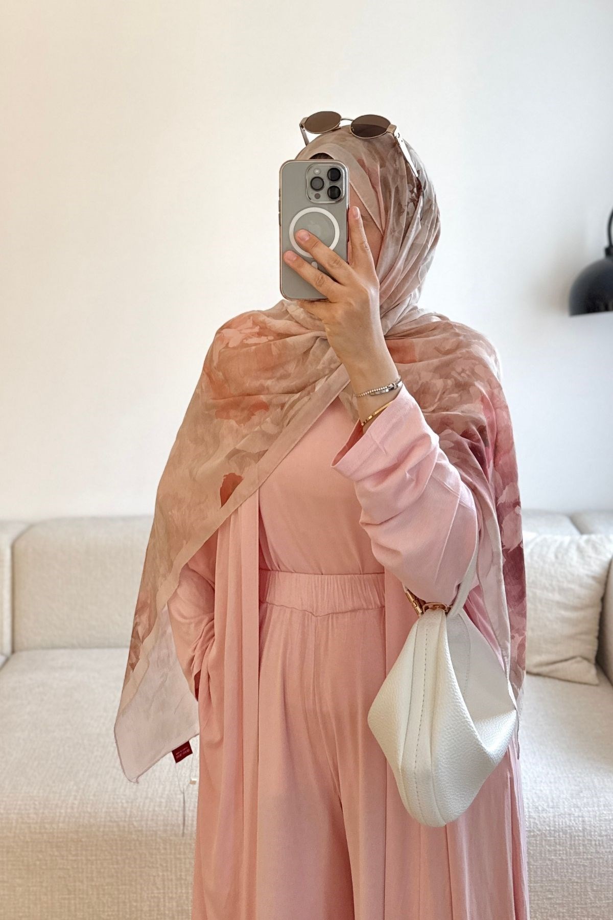 PEMBE 3'LÜ KİMONOLU TAKIM 