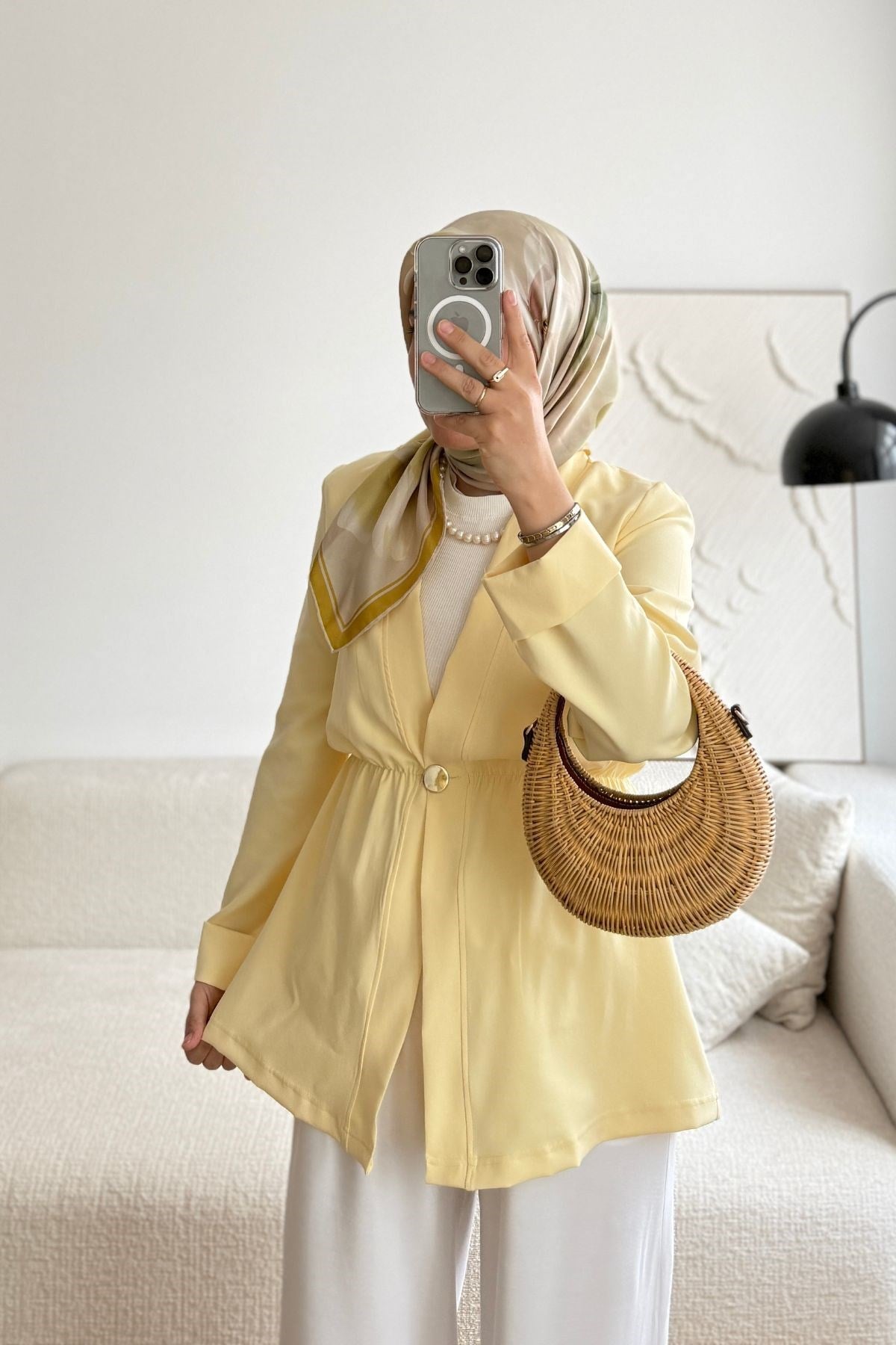 SARI TEK GOLD DÜĞMELİ CEKET
