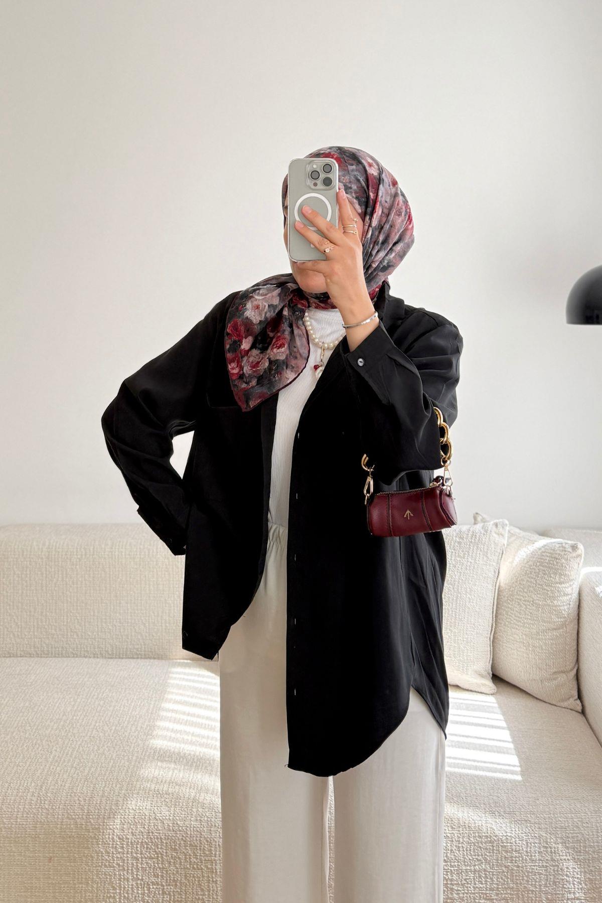 SİYAH BASİC GÖMLEK 01