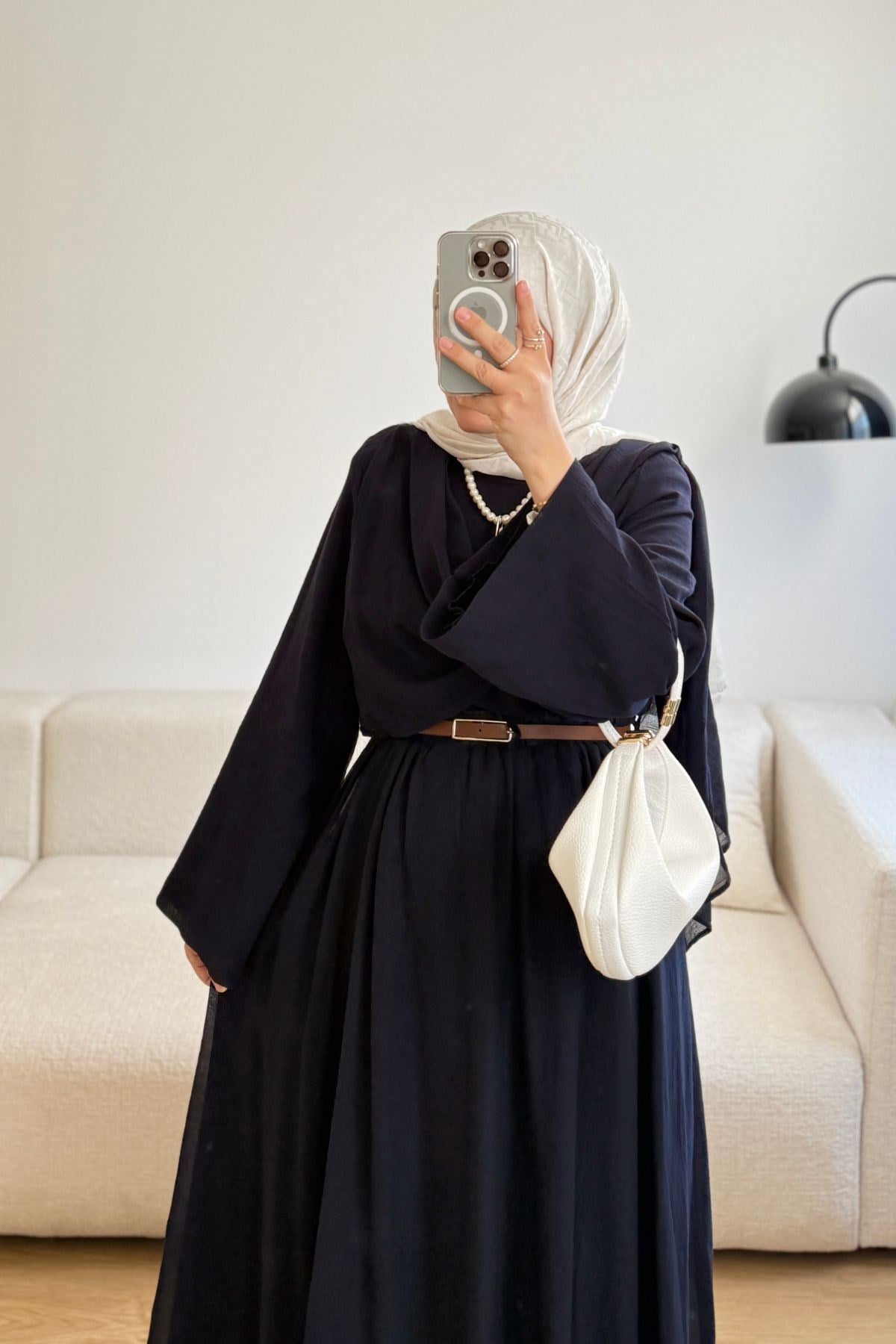 SİYAH SALLY KETEN BLUZ