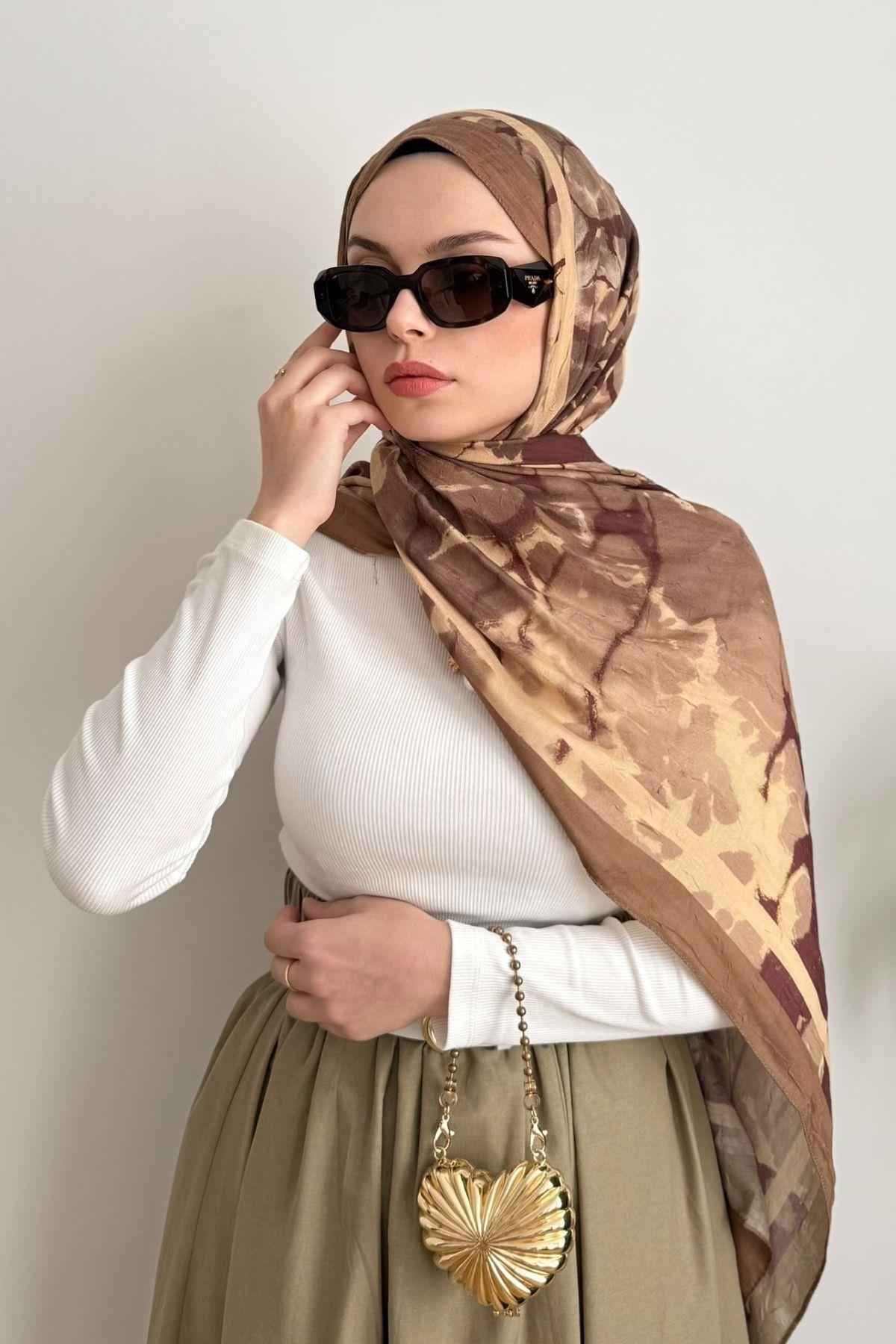 TOPRAK ŞERİTLİ GEÇİŞLİ BAMBU ŞAL