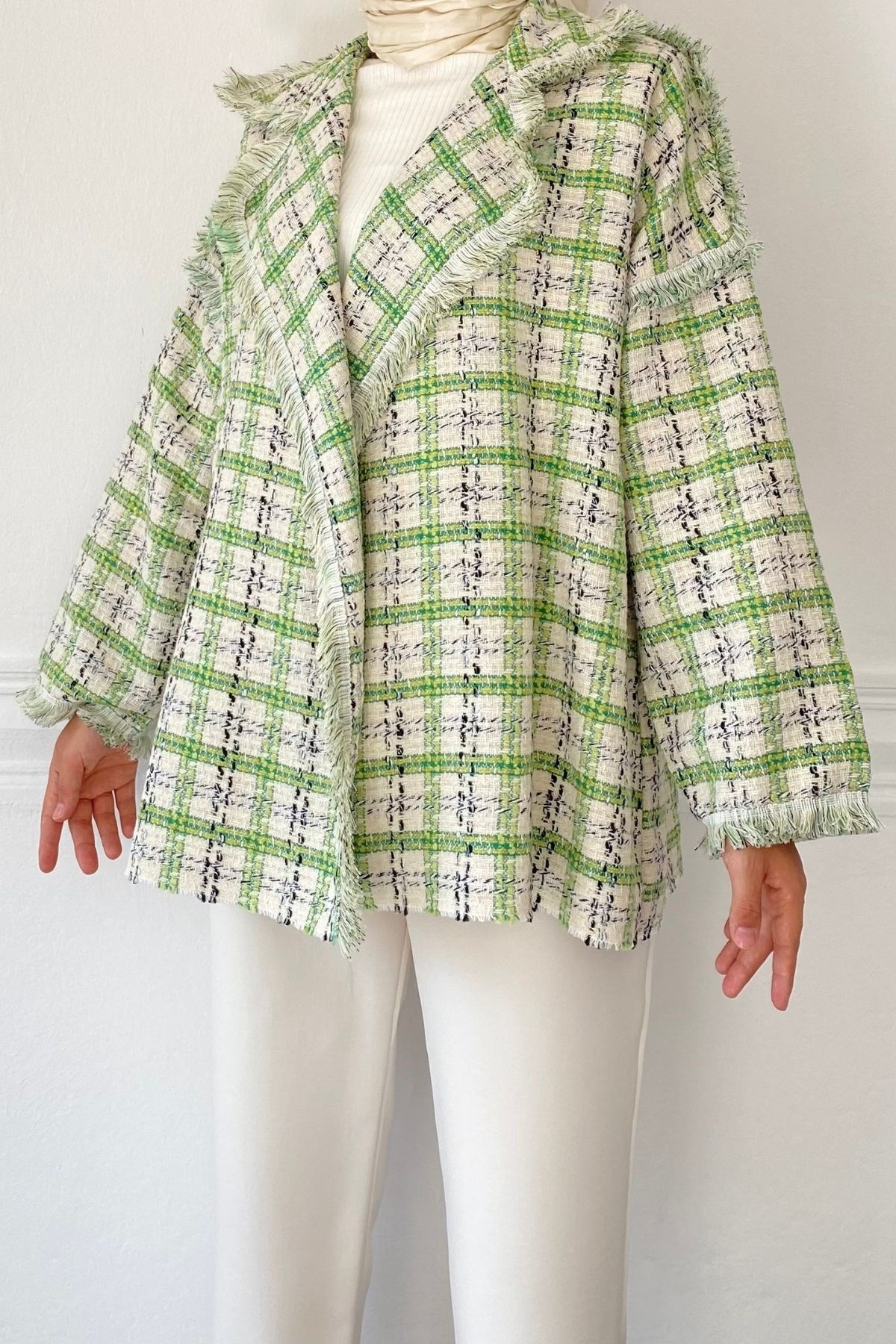 YEŞİL TUVİT CEKET