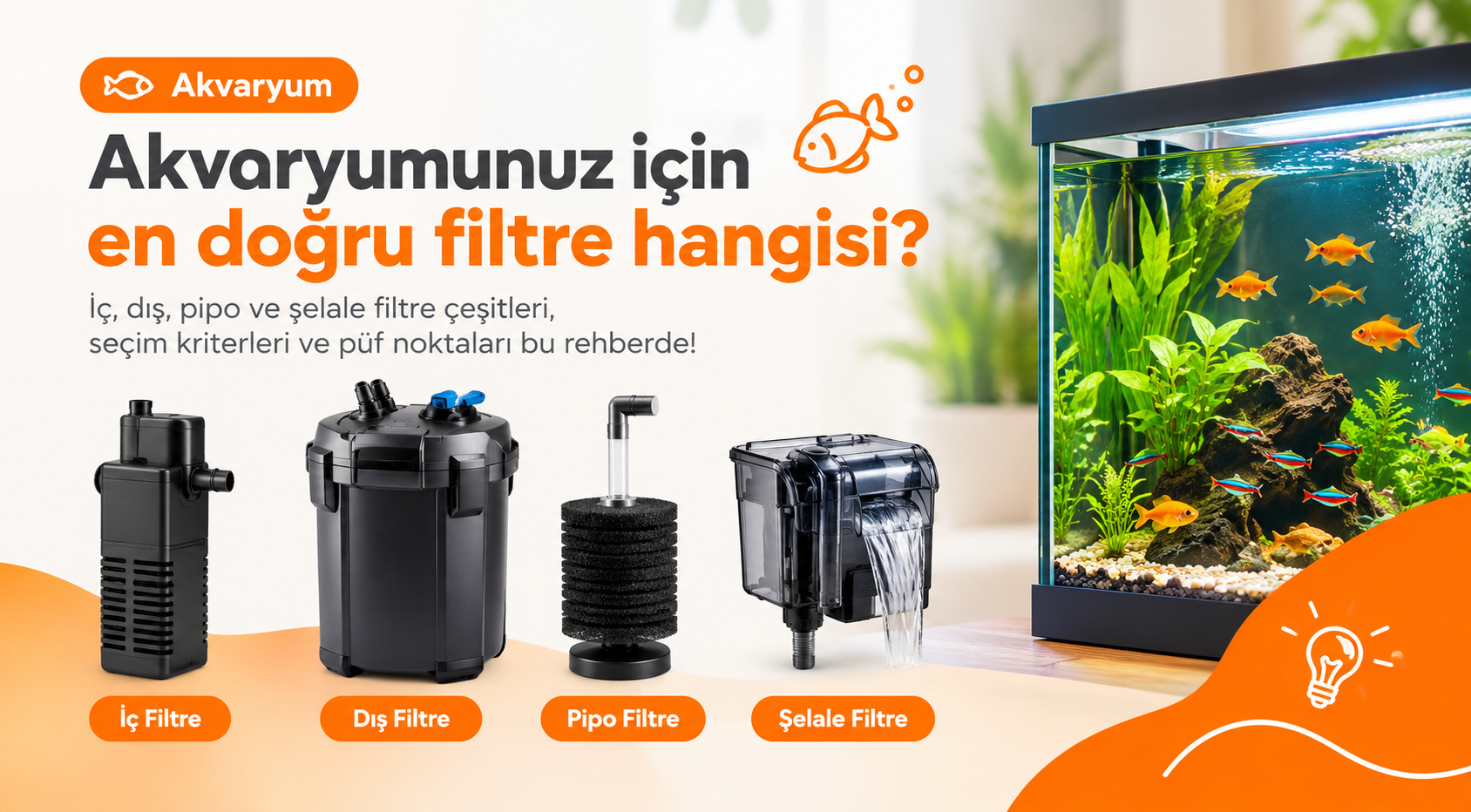 Akvaryum Filtresi Nasıl Seçilir? Filtre Çeşitleri ve Rehberi