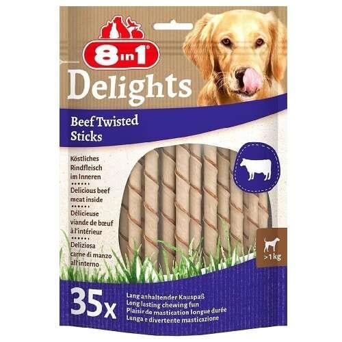 8in1 Delights Köpekler için Biftekli Ödül Çubuğu 35 Adet