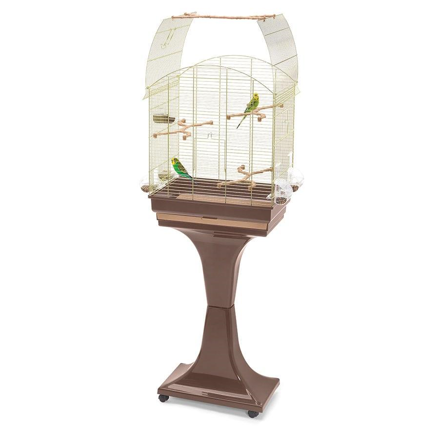 Imac Agata Delux Ayaklı Üstü Açılır Kuş Kafesi Kahve/gold 58x33x62,5cm