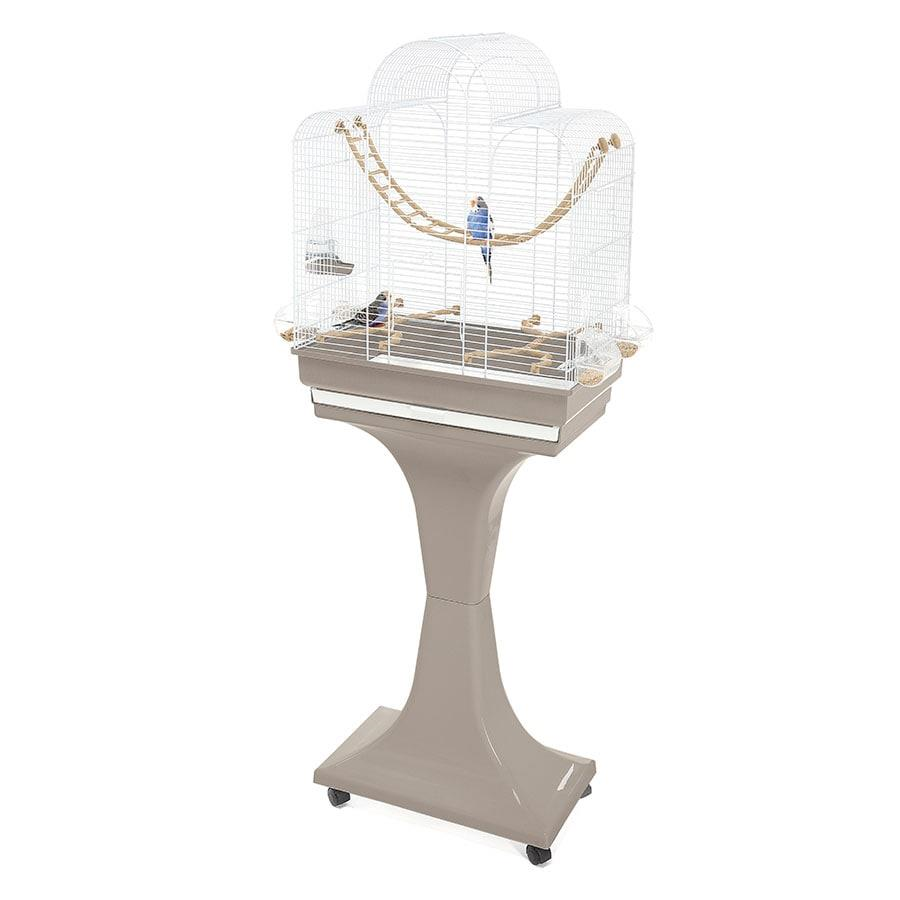 Imac Fıona Deluxe Ayaklı Kuş Kafesi Kahve/beyaz 50x30x65/136cm