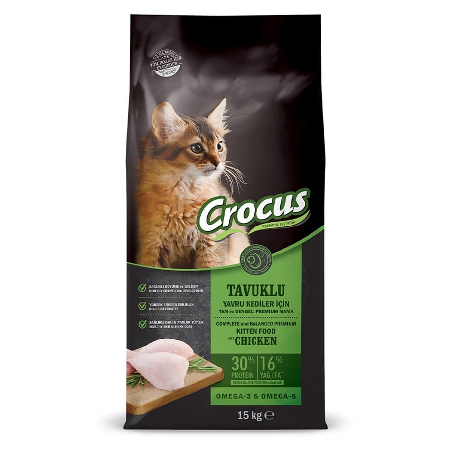 Crocus Tavuk Etli Yavru Kedi Maması 15 Kg