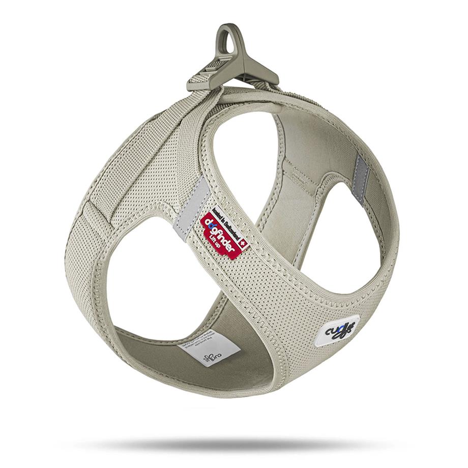 Curli Vest Göğüs Tasması Clasp Air-Mesh Bej 3XS