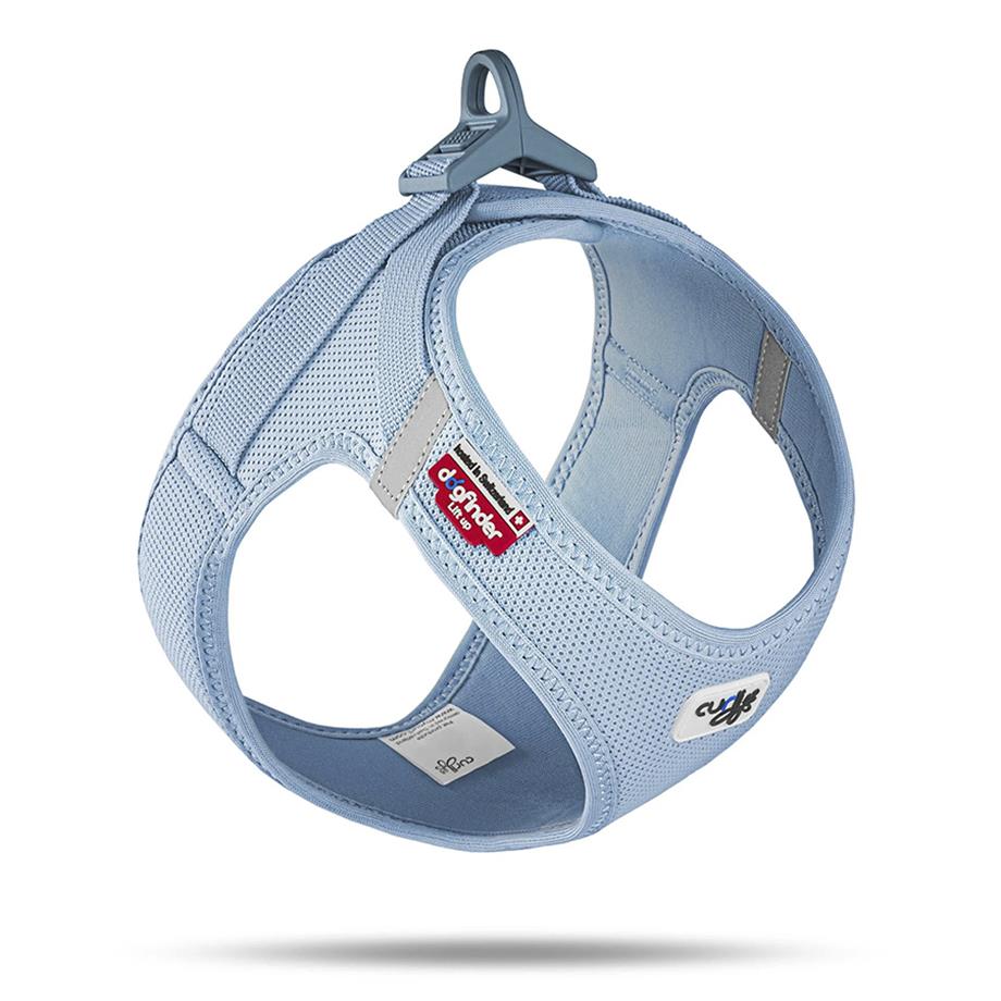 Curli Vest Göğüs Tasması Clasp Air-Mesh Açık Mavi 2XS