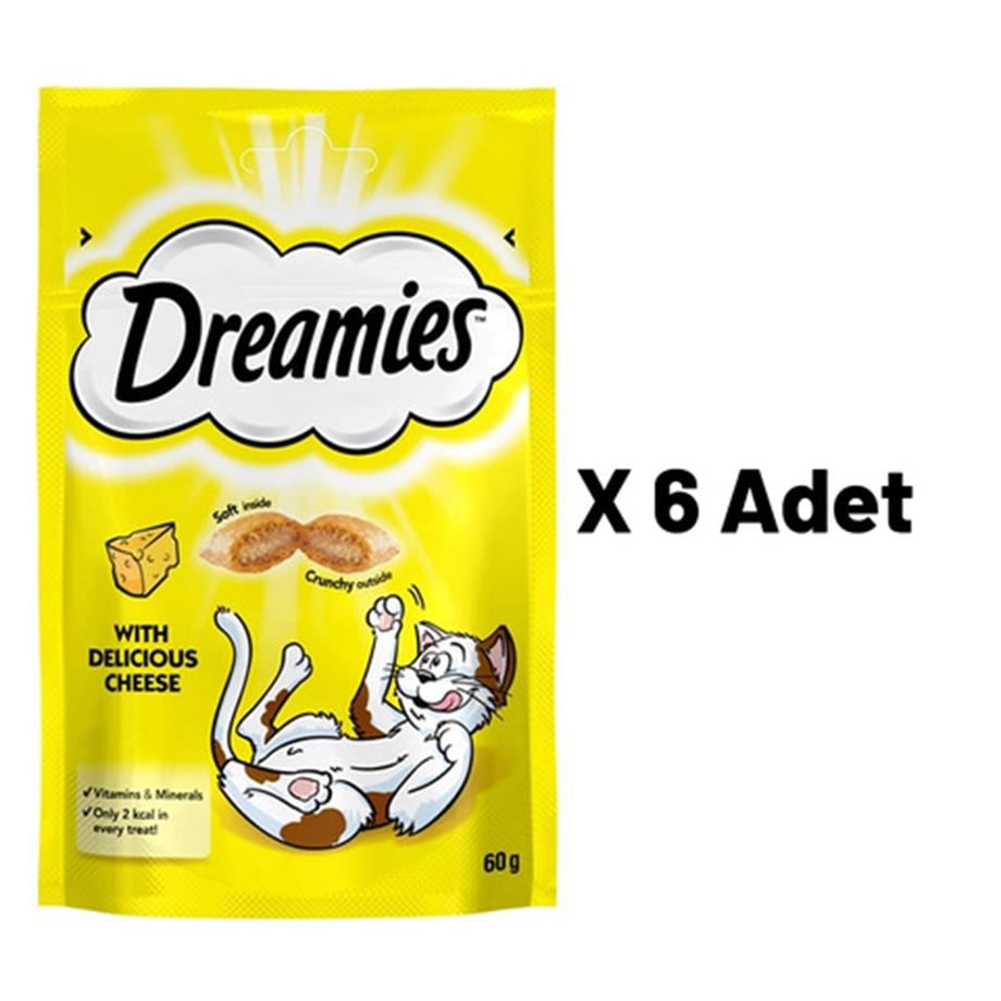 Dreamies With Cheese Peynirli Kedi Ödülü 60 Gr 6'lı