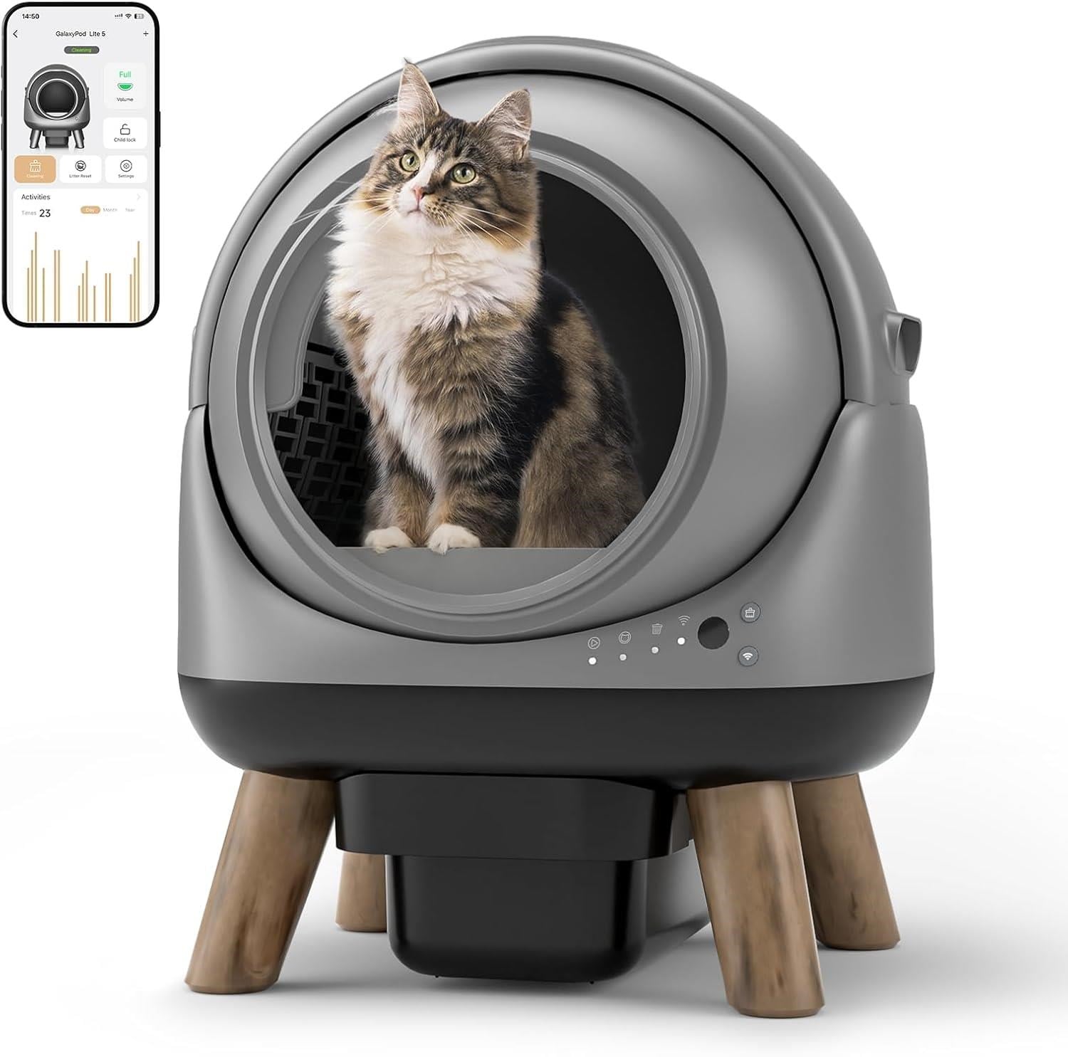 Els Pet Otomatik Koku Kontrollü Akıllı Kedi Tuvaleti