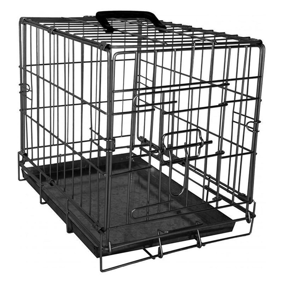 Flamingo Ebo Tel Köpek Kafesi Siyah Medium