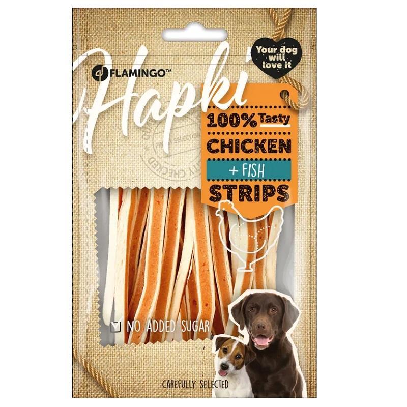 Flamingo Tavuk ve Balık Etli Şerit Köpek Ödül Maması 85gr