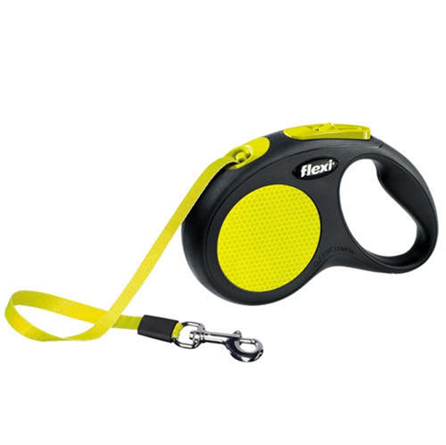 Flexi Neon Otomatik Şerit Tasma Large 5 Mt 50 kg