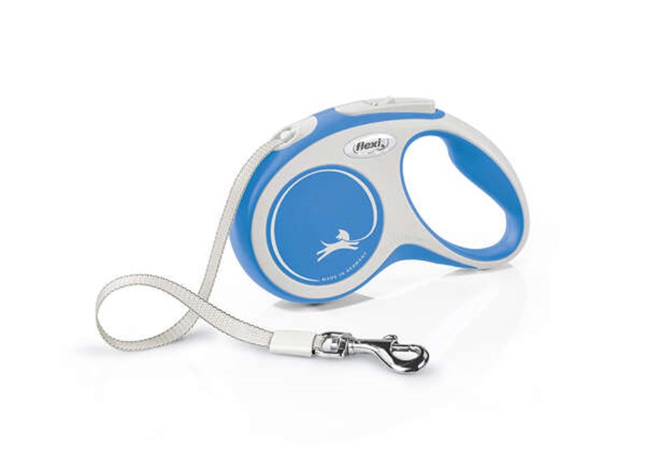 Flexi New Comfort Otomatik Mavi Şerit Gezdirme Small 5 Mt