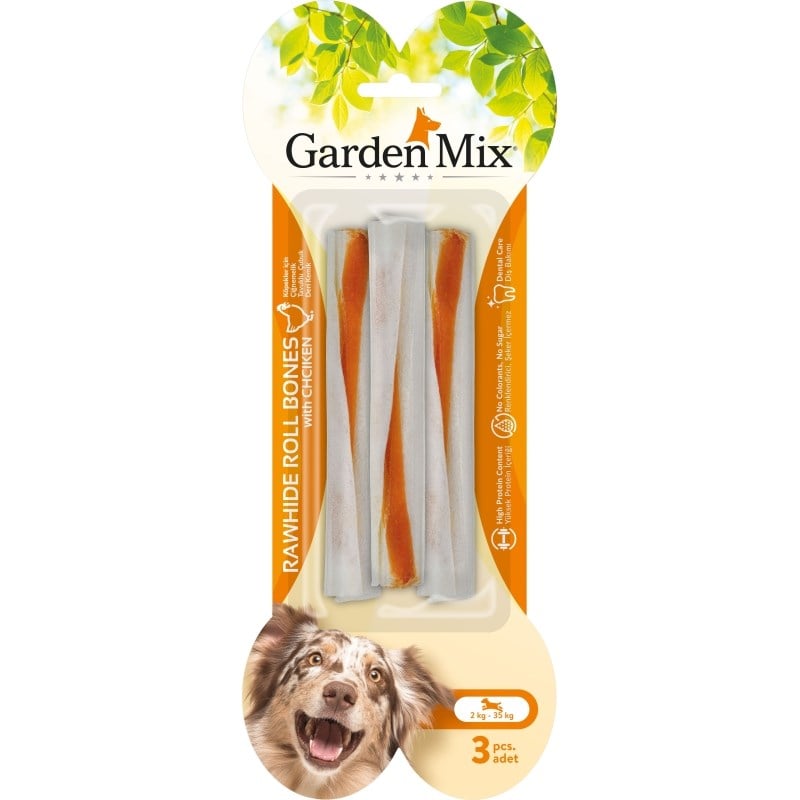 Garden Mix Tavuklu Çubuk Kemik 3'lü 15 Cm