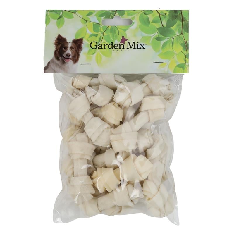Gardenmıx Beyaz Düğümlü Derı Kemık 3”  20Li Paket