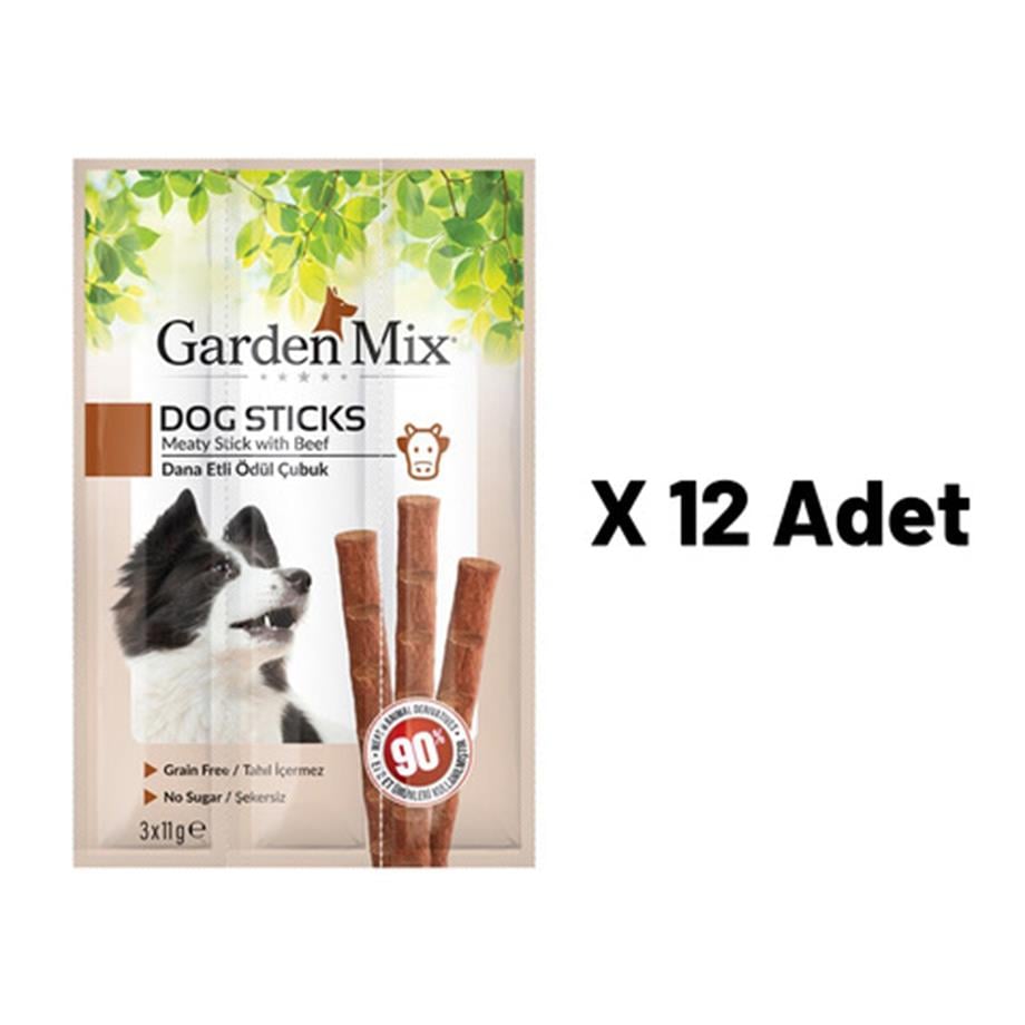 Gardenmix Dana Etli Köpek Stick Ödül 3x11g 12'li