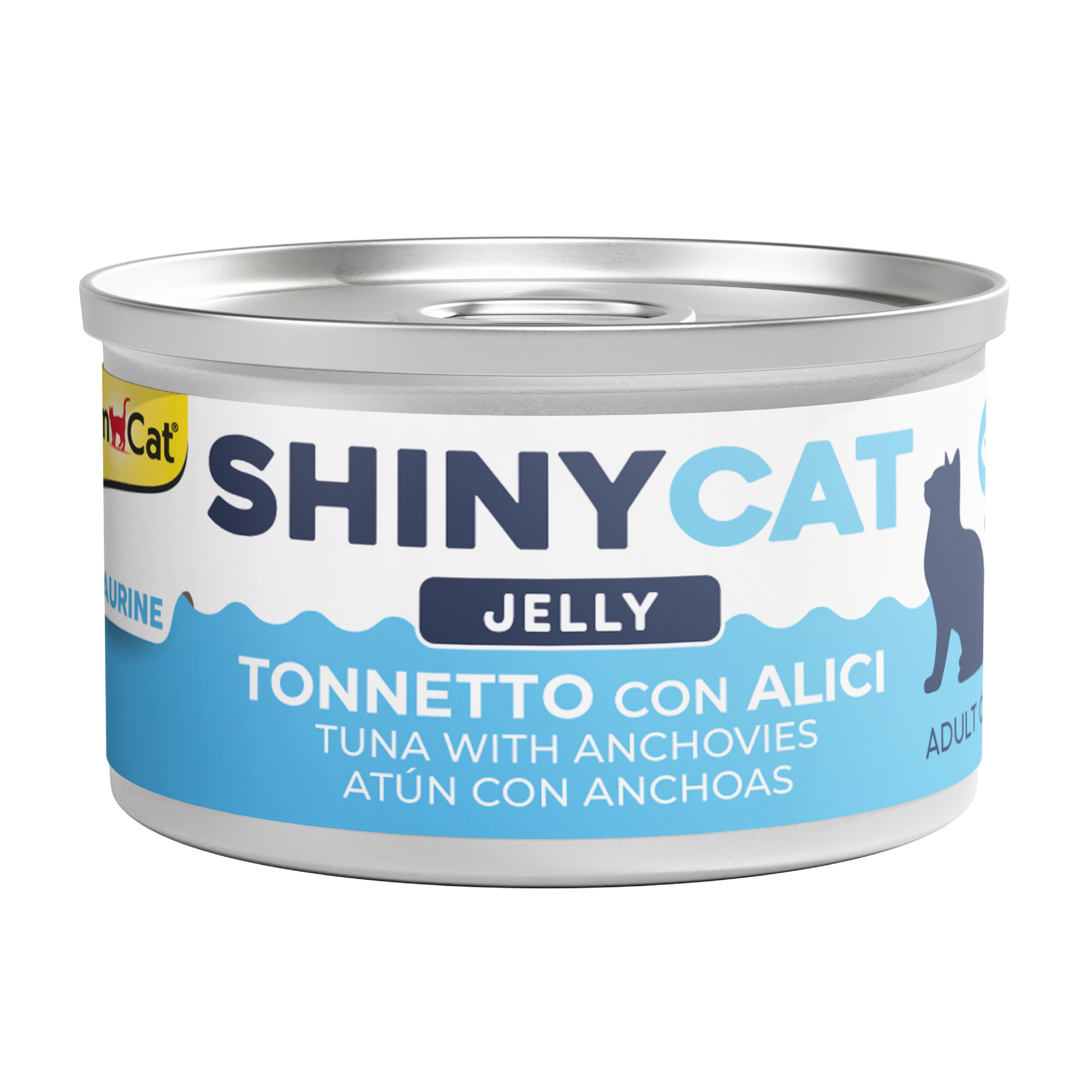GimCat Shinycat Jöle İçinde Ançuezli ve Ton Balıklı Kedi Konservesi 70g