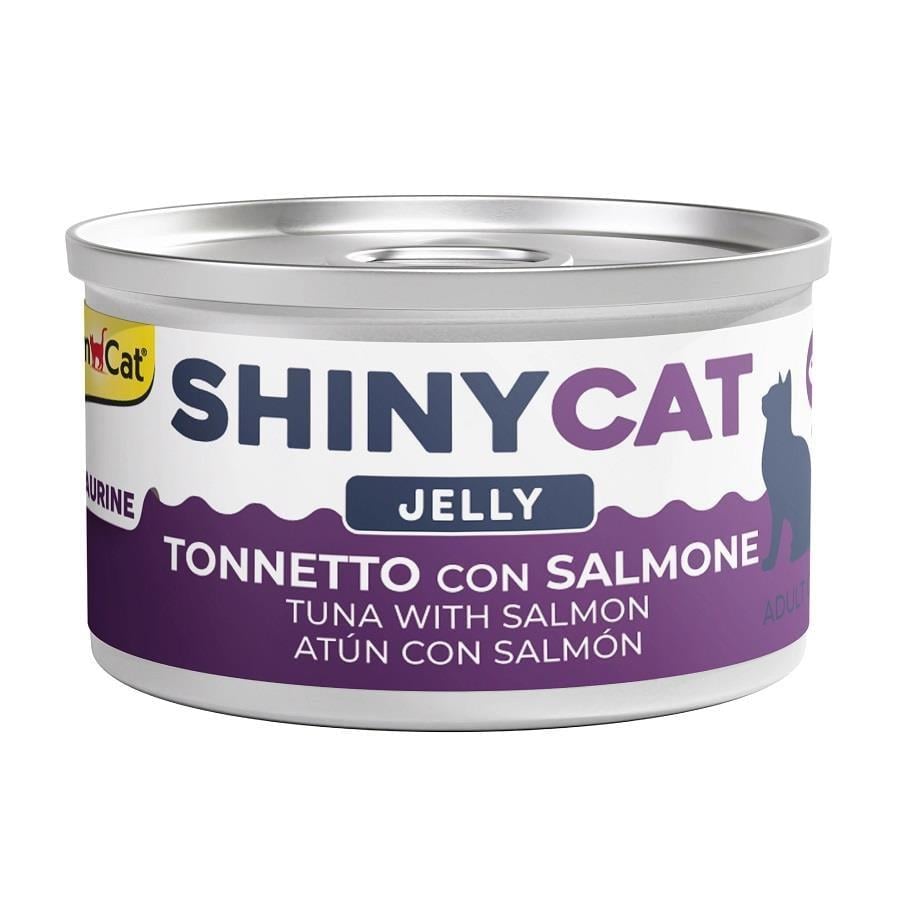 GimCat Shinycat Jöle İçinde Somonlu ve Ton Balıklı Kedi Konservesi 70g