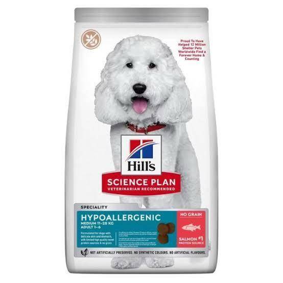 Hill's Hypoallergenic Medium Adult Somonlu Orta Irk Yetişkin Köpek Maması 2.5 Kg