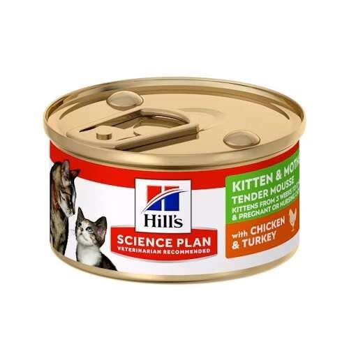 Hills Science Plan Kitten & Mother Tavuk ve Hindili Anne ve Yavru Kedi Konservesi