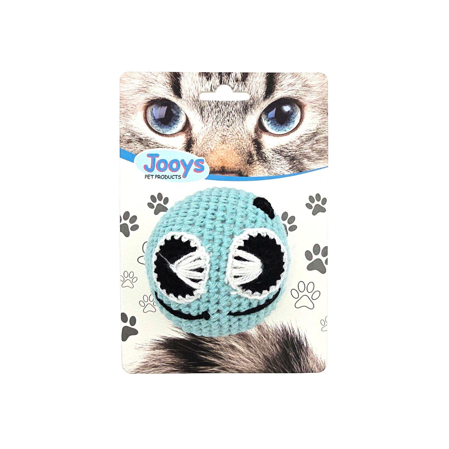 Jooys Amigurumi Kedi Oyuncağı Turkuaz Emoji