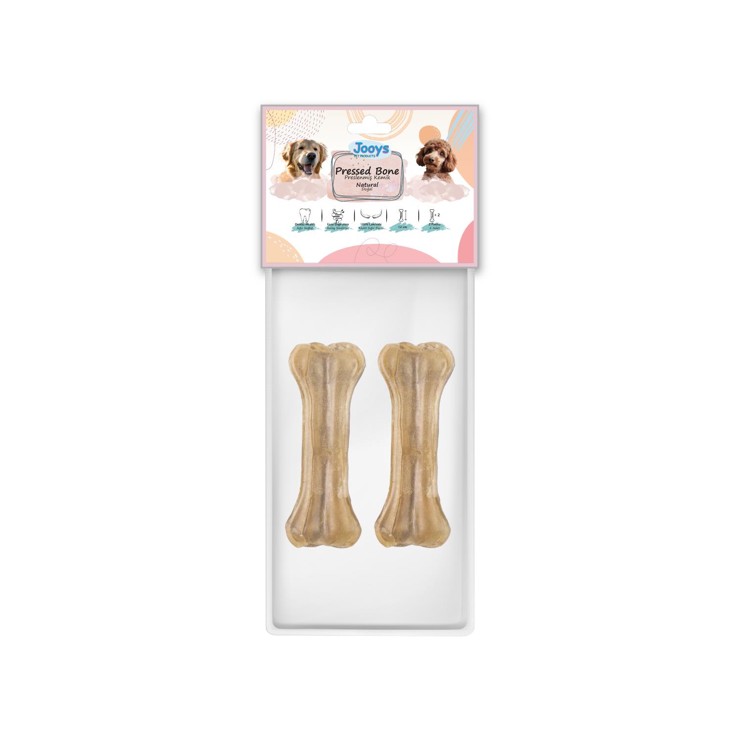 Jooys Doğal Pres Kemik 12 cm 2'li