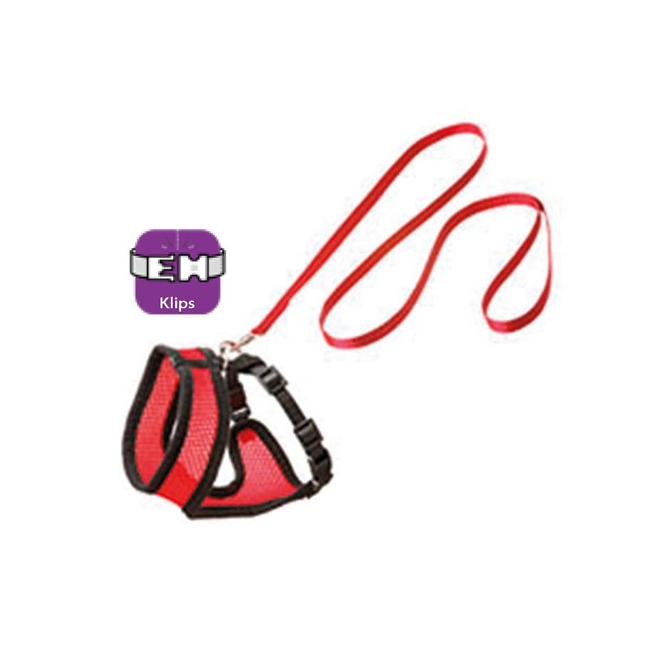 Karlie Kedi Tasma+Uzatma 38Cm Kırmızı-Siyah