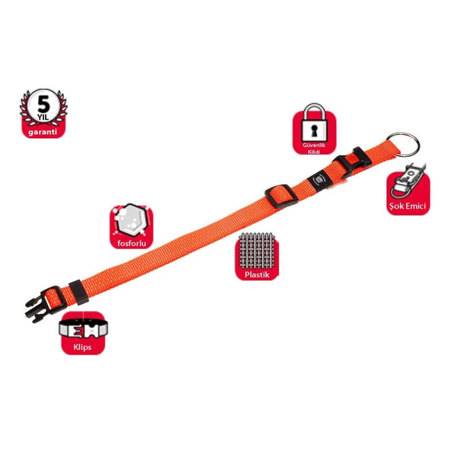 Karlie Köpek Boyun Tasma 40-55cm 20mm Turuncu