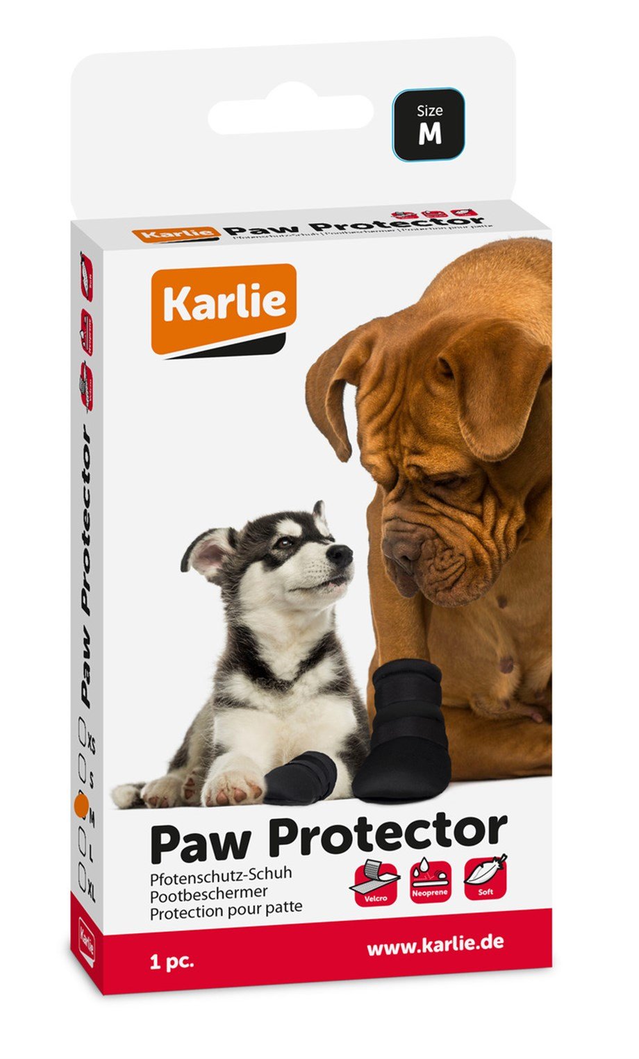 Karlie Köpek Pati Koruyucu Siyah (M)