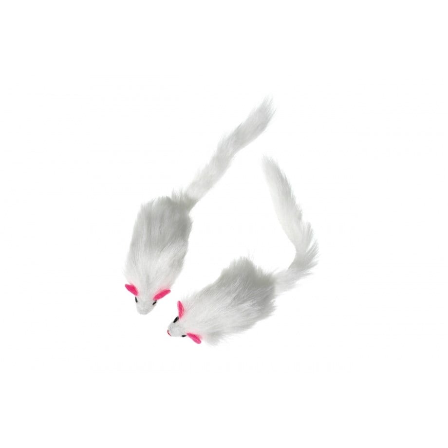 Karlie Peluş Fare 12cm Beyaz
