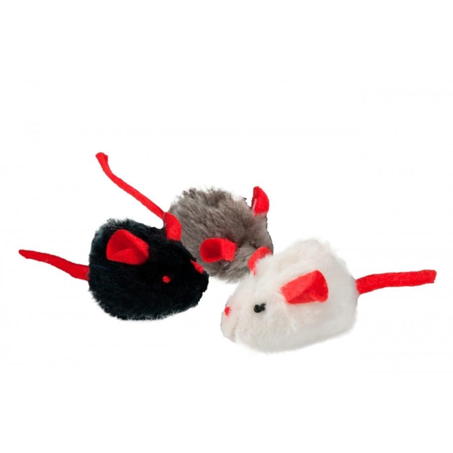 Karlie Sesli Fare 5X3X3Cm Karışık Renkli Tekli