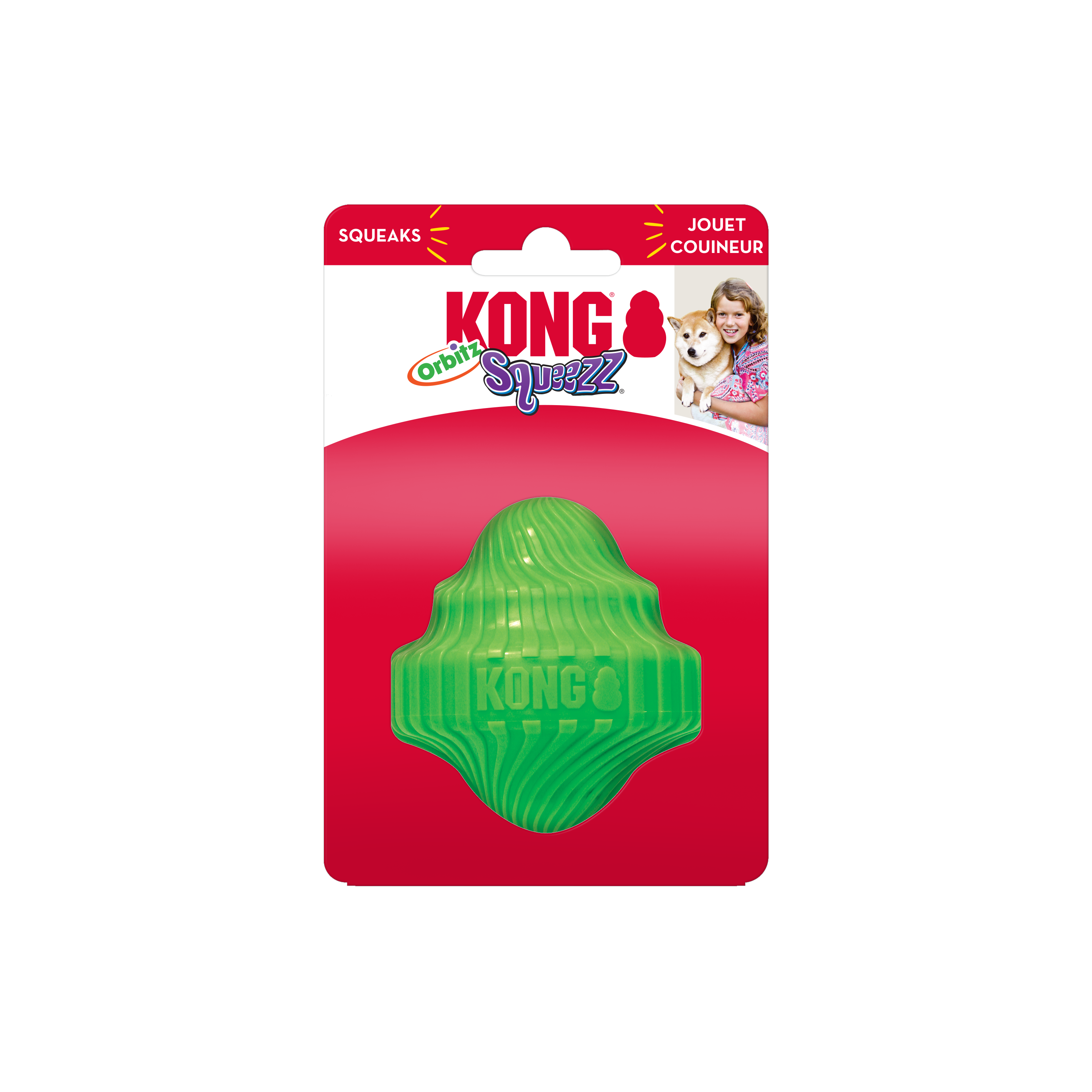 Kong Squeezz Orbitz Dönen Daire Şeklinde Köpek Oyuncağı S/M