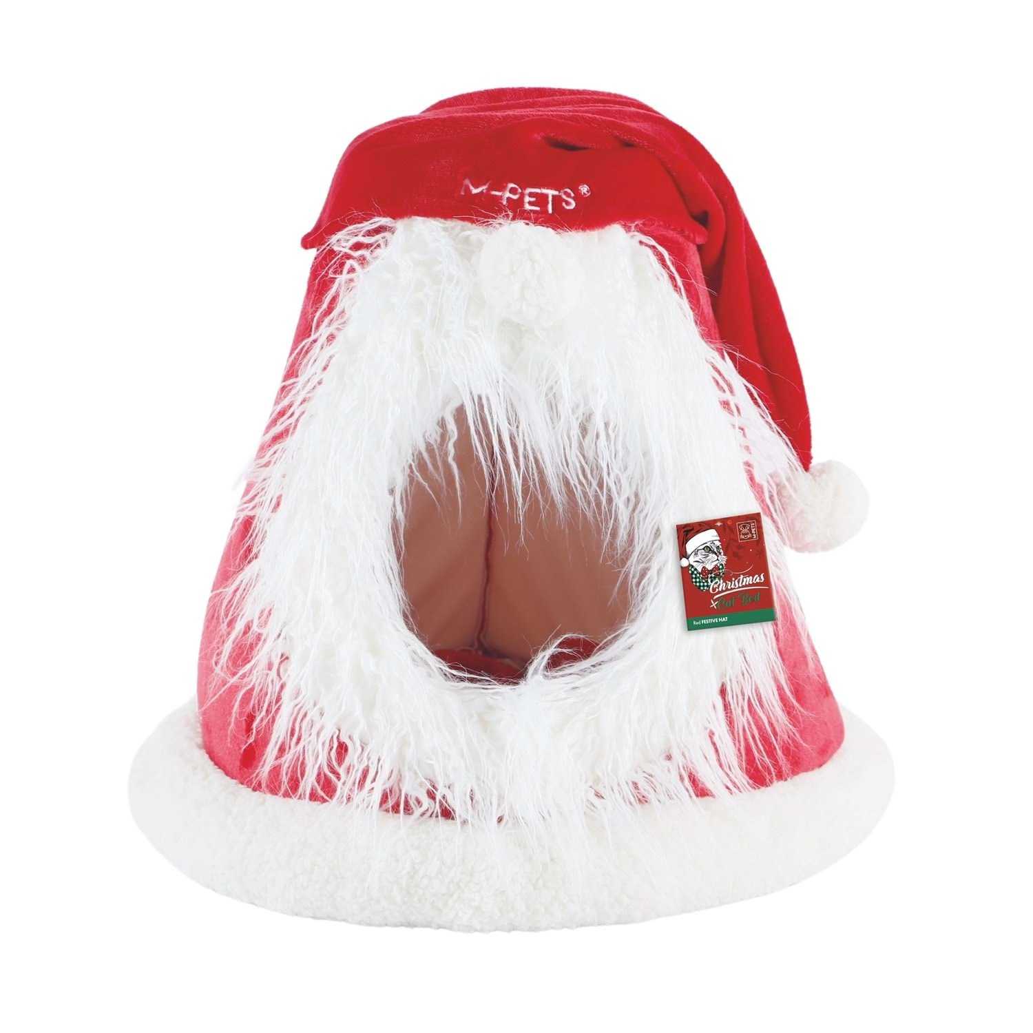 M-pets Chrıstmas Kedi Evi Red