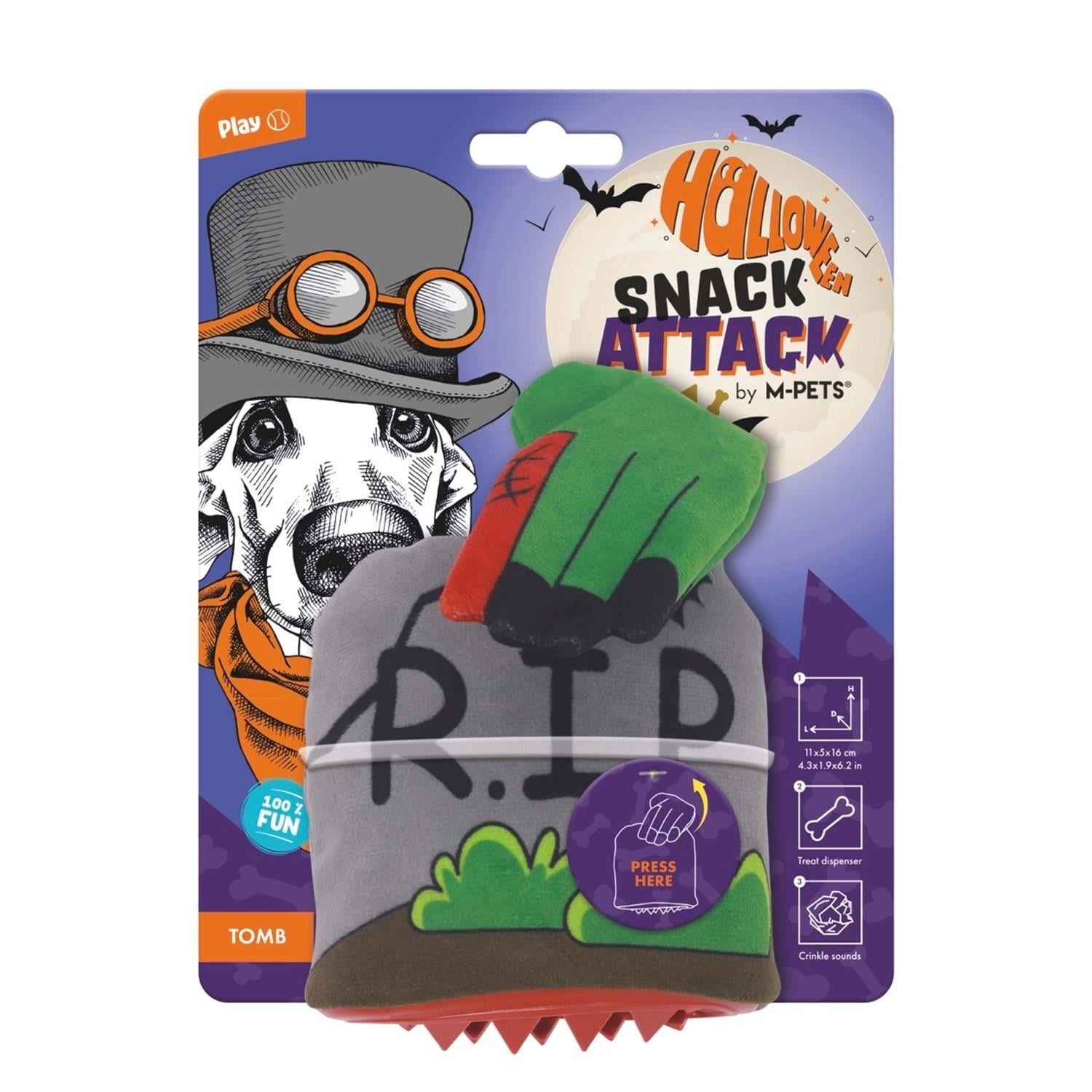 M-Pets Halloween Tomb Snack Attack Köpek Oyuncağı