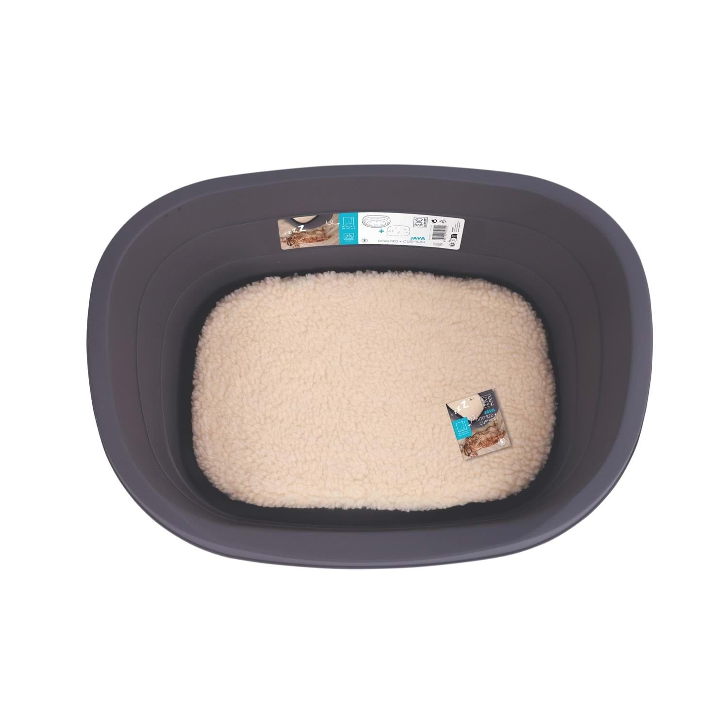 M-Pets Java Plastik Köpek Yatağı+minder (M)