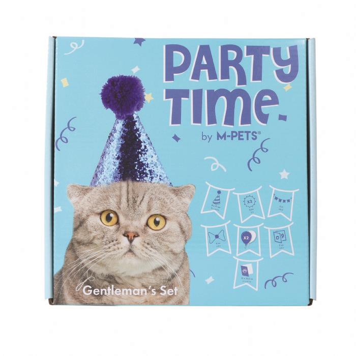 M-Pets Party Time Erkek Kediler İçin Doğum Günü Seti
