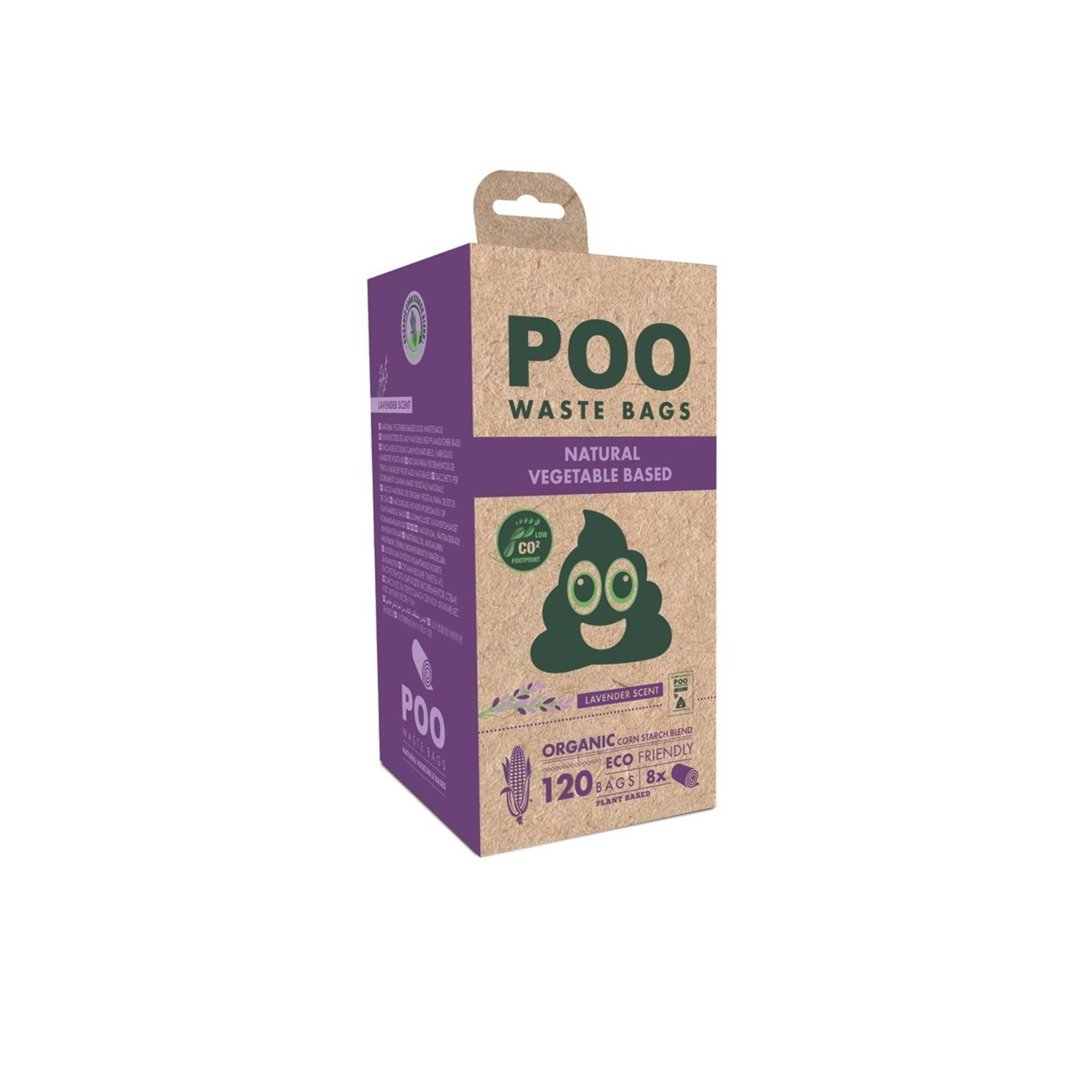 M-Pets Poo Dışkı Poşeti 15 Yaprak Lavanta Kokulu 8li Paket